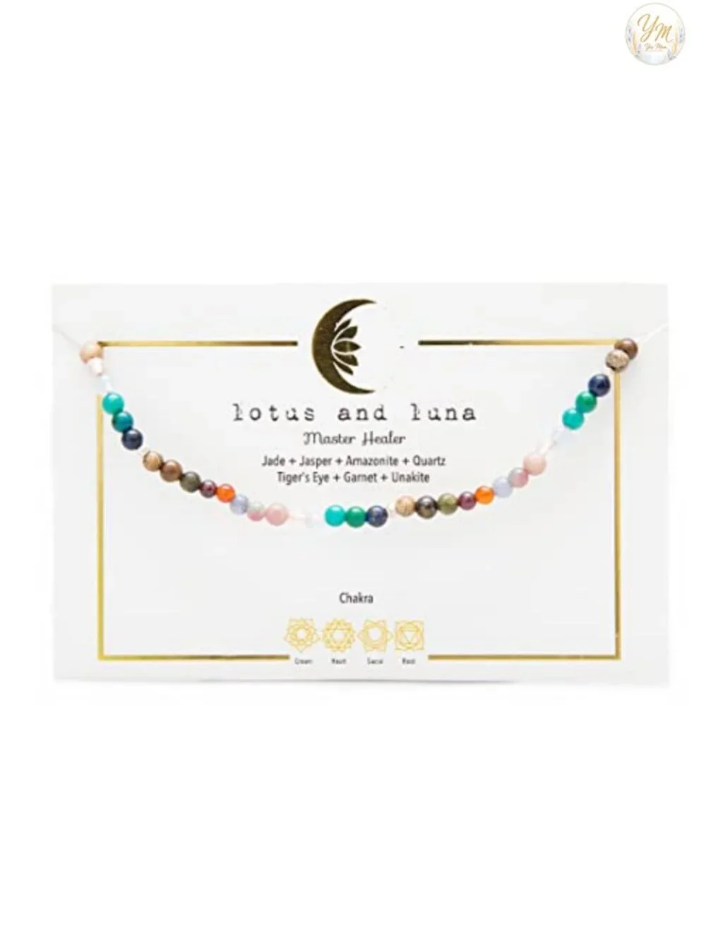 7 Chakra Healing Crystal Necklace with Genuine Stones Adjustable